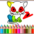BTS Cat Coloring image